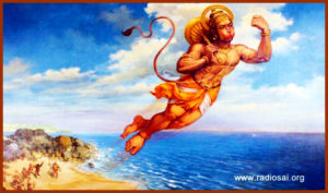 Hanuman flying